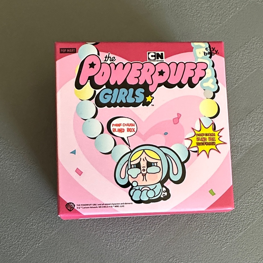 POP MART Crybaby Powerpuff Girls Phone Charm Blind Box - Bubbles